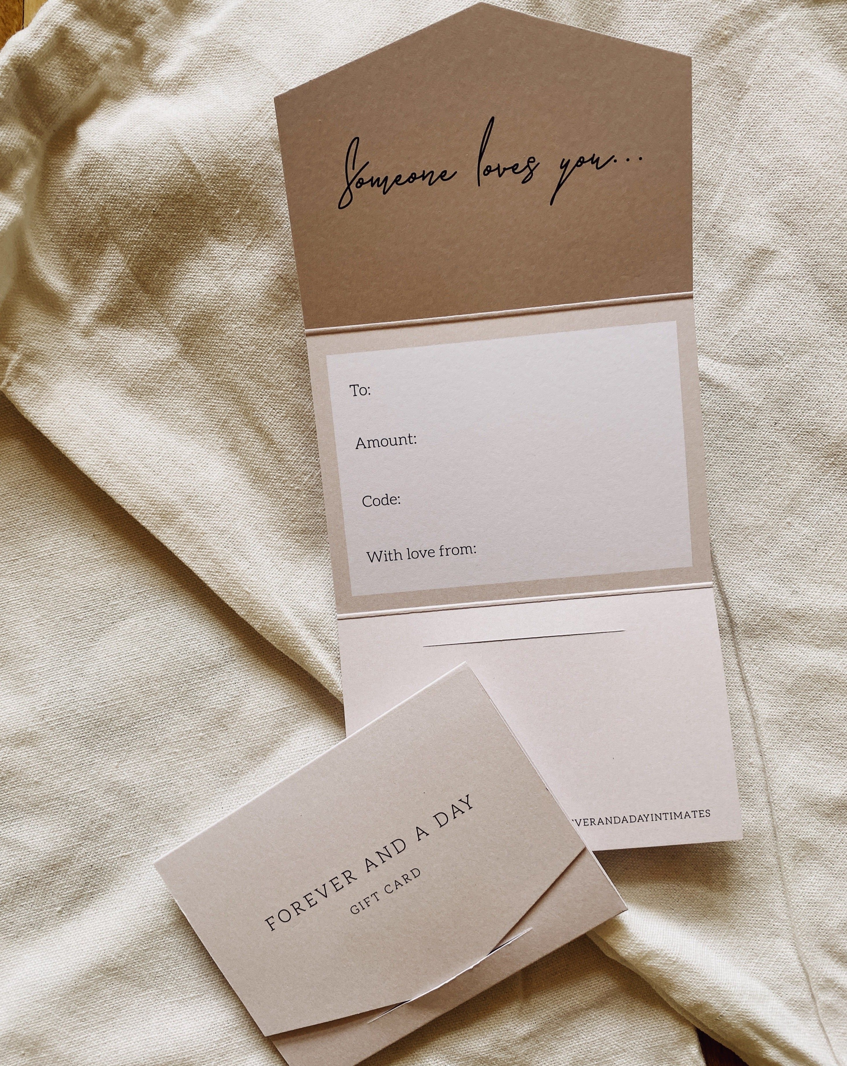 Gift Card - Forever and a day intimates